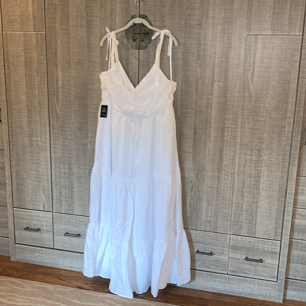 Express Tie Shoulder Tiered Maxi‎ Dress - Picture 12 of 17